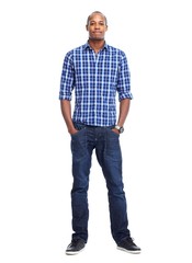 Fototapeta premium Stylish African-American black man