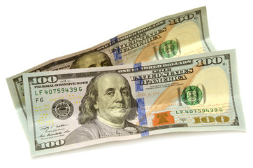 One hundred dollars banknotes