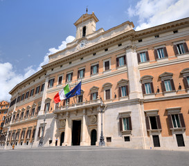 Naklejka premium Montecitorio, Camera dei Deputati, Roma