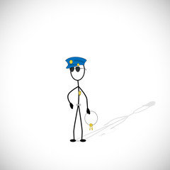 Police Figure Illustration