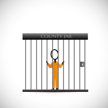 Prisoner In Jail Illustrator