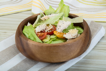 Caesar salad with chicken