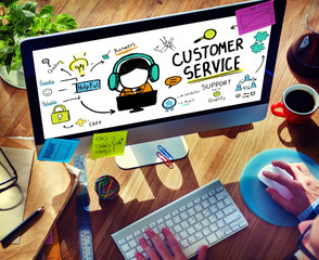 Customer Service Support Assistance Service Help Guide Concept
