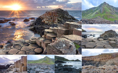 Giants Causeway collage