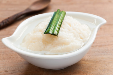 Kaomark, sweet fermented rice, a sweetmeat consisting of ferment
