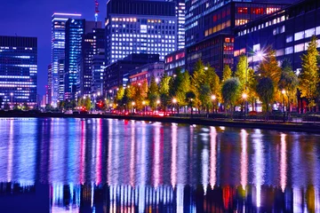 Foto op Canvas 東京の丸の内の夜景 © 7maru