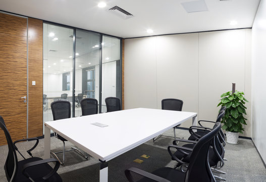modern office meeting room interior
