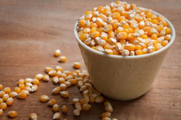 Bulk of corn grains