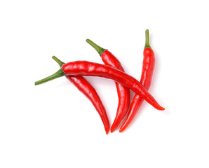 red hot chili pepper isolated on a white background