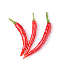 red hot chili pepper isolated on a white background