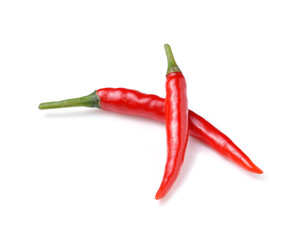 red hot chili pepper isolated on a white background
