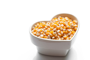 Yellow corn grain