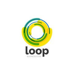 Fototapeta premium Loop, infinity business icon