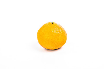 whole mandarin isolated on white background