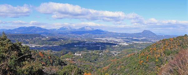 大分市野津原からの冬の風景