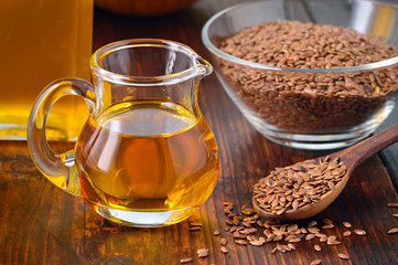 Flaxseeds and linseed oil.