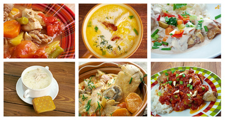 Food set American cuisine.