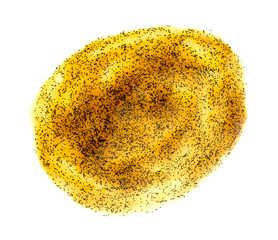 Vanilla paste isolated against white