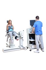 Sports Scientist doing Performance Assessment. Modern Technology