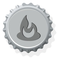 bottle cap symbol icons