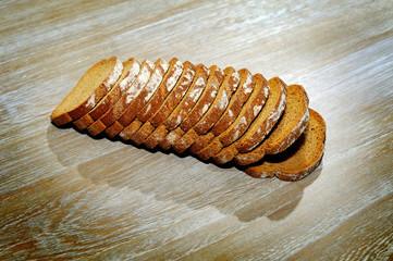 Sliced rye bread