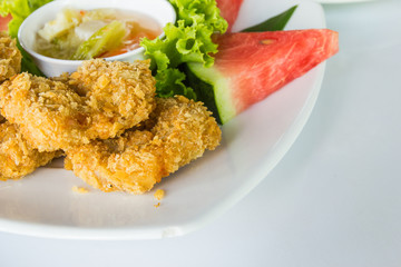 Fried shrimp cake