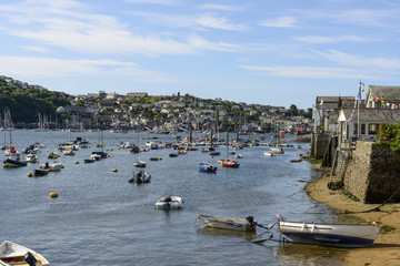 Obraz premium Fowey Polruan cove harbour , Cornwall