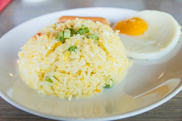 fried rice with sausage