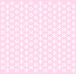 雪の結晶のフレーム（ピンク）