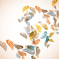 abstract background: wing