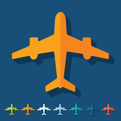 Flat design: plane