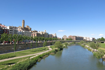 Fototapeta premium Panorama of Lleida. Catalonia, Spain.