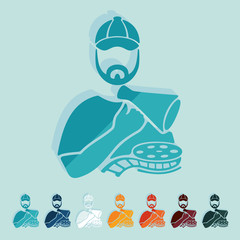 Flat design: director