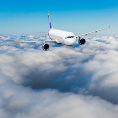Obraz premium Samolot w locie