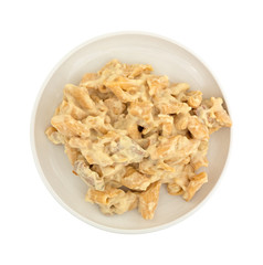 Chicken with pasta in jalapeno sauce