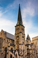 Fototapeta na wymiar Pine Street Presbyterian Church in downtown Harrisburg, Pennsylv