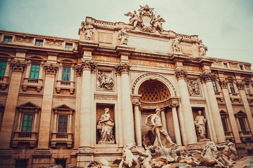 Obraz premium Trevi Fountain in Rome, Italy.