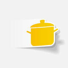 realistic design element: saucepan