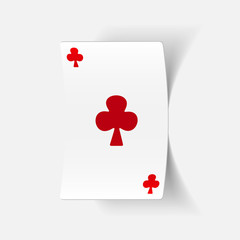 realistic design element: playing card