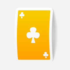 realistic design element: playing card