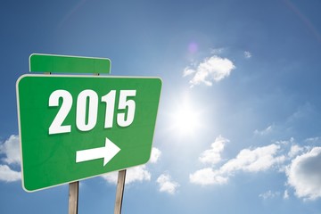 Composite image of 2015 in bold grey