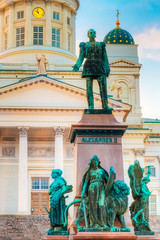 Obraz premium Statue Of Emperor Alexander II Of Russia
