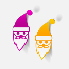 realistic design element: Santa Claus