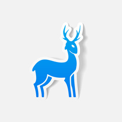 realistic design element: deer