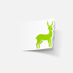 realistic design element: deer