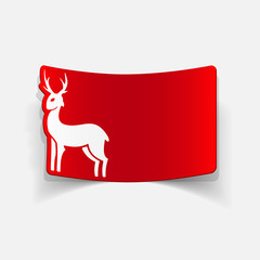 realistic design element: deer
