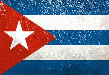 CUBA - Vintage cuban flag