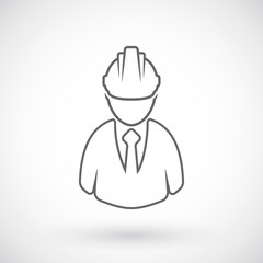 Builder outline icon