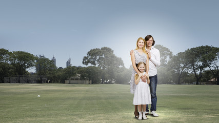 Fototapeta premium Happy family