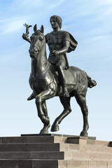 Fototapeta na wymiar Greek Leader Alexander The Great on Horse